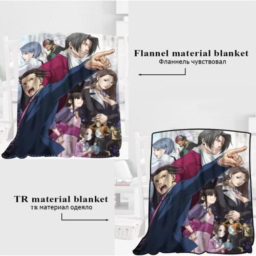 Custom YURI ON ICE Blanket TR/ Flannel Fleece Fabric Blanket New Year Decoration Comfortable Warm Super Soft Bedroom