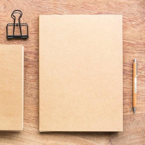 Kraft Paper Blank Sketchbook for Drawing Painting Graffiti Sketch Notebook Diary Thick Paper Art School Supplies Stationery Gift