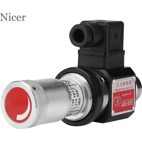 JCS-02H PT1/4 Hydraulic Pressure Switch Pressure Relay Pneumatic Oil System 5-35Mpa 50-350kg/cm2 Ethernet Relay High Quality