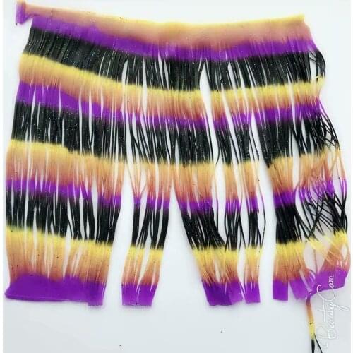 Fishing Lure Silicone Skirt Layers,Silicone Skirt Material for Tackle Craft, DIY Spinner, Rubber Jigs, Buzzbait--224