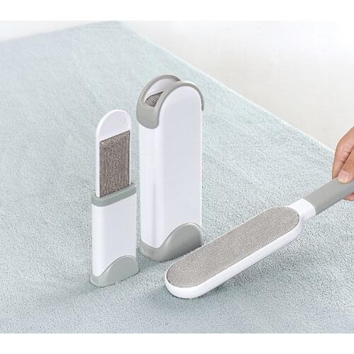 Pet Hair Remover Brush Reusable Double-Side Dog Hair Lint Remover Brush Portable Magic Fur & Dust Cleaning Furniture Pet Brush