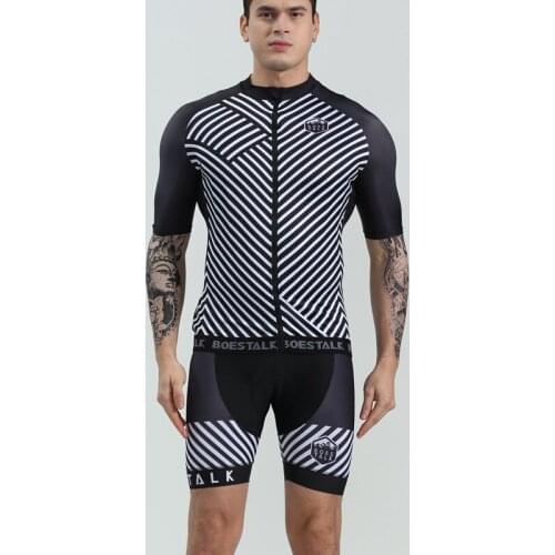 Boestalk team outdoor sports clothing mens summer mountain riding shirt suit quick dry breathable uci cycling jersey