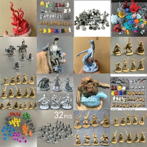 TRPG Board Game Miniatures Figure Slaughter Black Plague Zombie Warrior Wargame Model Zombicide Thumbnail Toy