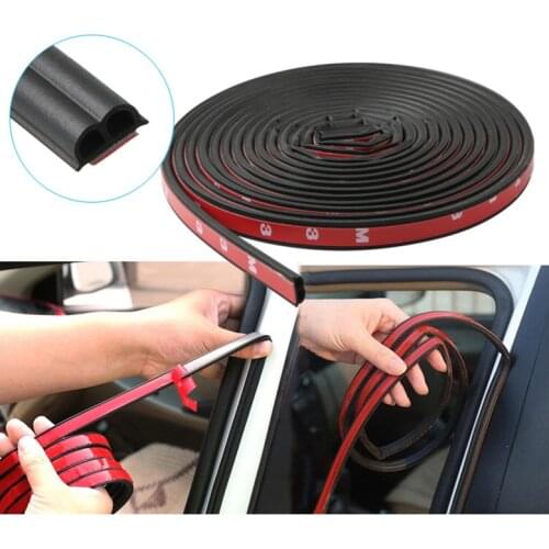 Universal Type B Automobile Rubber Sealing Strip Self-adhesive Rubber Strip Car Door Anti-collision Soundproof Strip