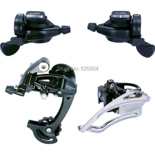 Bike MTB Set TS70-8 Trip 3X8 Speed Group microSHIFT DIP Thumb Shifter Bicycle Cycling Derailleur Compatible for Shimano