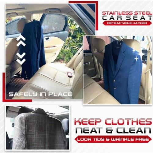 Car Seat Coat Hanger Clothes Holder Organizer Mounts Holder Foldable and Retractable Coat Hanger SUB Sale