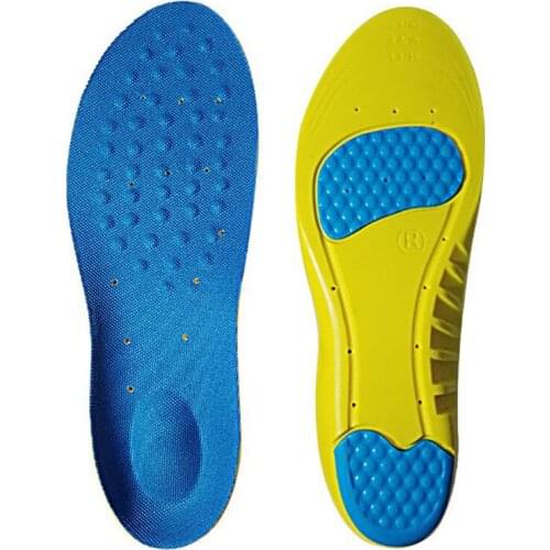 Shoe Inserts Soft Sport Insoles Memory Foam Breathable Outdoor Running Silicone Gel Cushion Orthopedic Insoles EU 35-47 Size