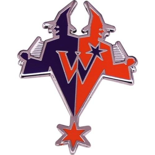 Weasley Twins Fred and George Wizard Wheezes Enamel Brooch Pins Badge Lapel Pin Alloy Metal Fashion Jewelry Accessories Gifts