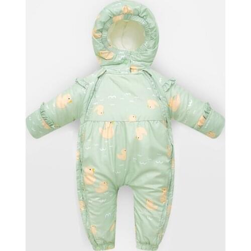 IYEAL Winter Baby Snowsuit Children Warm Down Cotton Jacket for Girls Coats Windproof Park for Infant Boy Jumpsuit Rompers