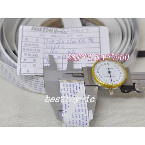 1.0mm Spacing + 2900mm Length +26P A / same direction line Soft wire FFC Flexible Flat Cable. 26P *1.0A *2900MM