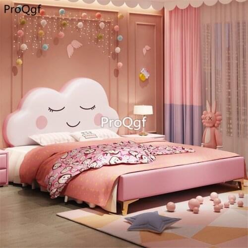 Prodgf 1 Set 120*200cm cloud design Children Bed no mattress