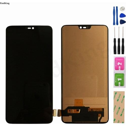 100% Tested 6.28" For One Plus 6 LCD Display + Touch Screen Digitizer LCD Display Assembly For Oneplus 6 Phone Replacement