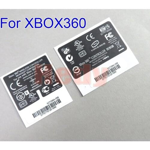 100pcs Replacement For Xbox360 Wireless Wire Controller Back Lable Serial Sticker Laser stickers Label Seals