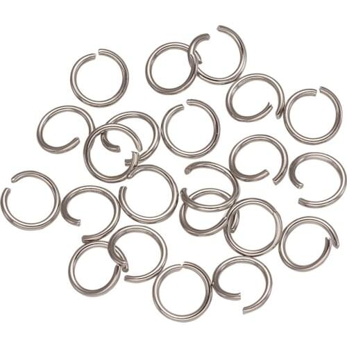 1000pcs Stainless Steel Jump Rings Open Split Jump Rings for DIY Jewelry Finding Making Accessories 8x1mm