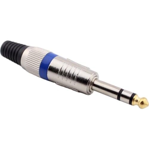 Free shipping 3pin stereo amplifier 6.35mm microphone 6.35mm plug-in connector 6.5mm stereo audio plug-in jack 20pcs/lot