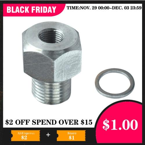 Pcmos Oil Pressure Sensor Adapter LS Engine Swap Male M16x1.5 Female 1/8 NPT LS1 Set Repair Tool Accessories for Car New Sliver