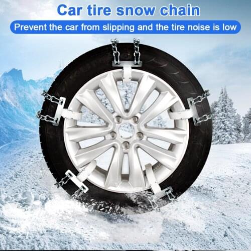Car Snow Chain Anti-skid Wear-resistant Bold Manganese Steel Ice-breaking Nails for Winter Snow Muddy Road
