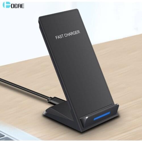 DCAE Qi Wireless Charger Stand 15W Fast Charge for iPhone 11 Pro XS XR X 8 Samsung S20 S10 S9 Type C USB Charging Dock Station
