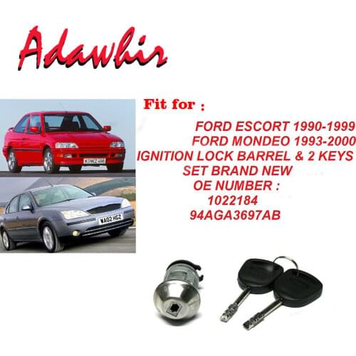 Ignition Key Switch Lock Cylinder 2 Keys 1022184 For Ford FOCUS 1998-2005 & ESCORT 1986-2001 & TRANSIT MK6 2000-2006 94AGA3697AB