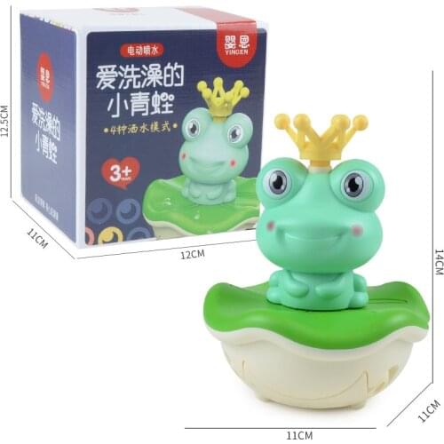 Childrens Water Playing Toys Summer Water Playing Electric Water Spraying Ball Frog Bathroom Bath Toys bath toys for kids