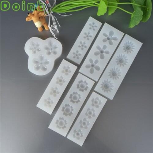 Doinb Flower Silicone Mold Fondant Cake Decorating Tools Handmade Resin Craft Chocolate Sugarcraft Candy Mould