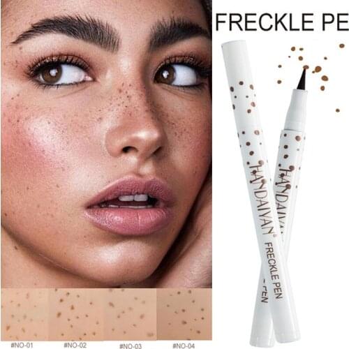 Natural Lifelike Freckle Pen Concealer Dot Spot Pen Waterproof Long Lasting Neutral Lightweight Convenient Face Concealer Makeup