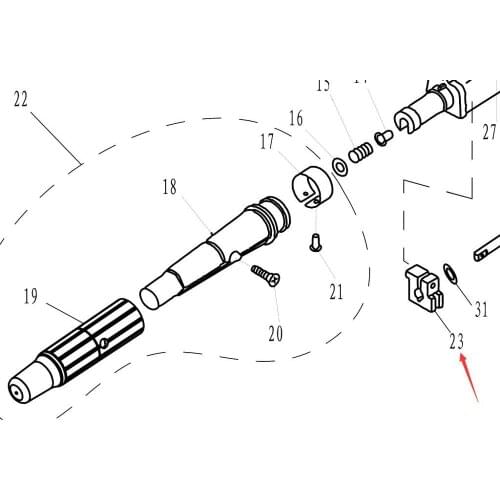 F4-01090003 Friction for Parsun HDX F2.6 F4 F5 F6A F8 F9.8 F9.9 F15 F25 F15A F20A F40 outboard motor 4-stroke NO.23
