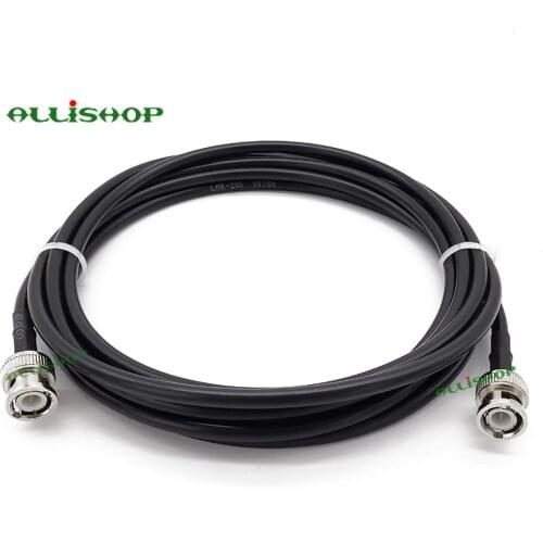 BNC Plug Extension Cable BNC Male to BNC Male LMR200 RF Electrical Wire Coaxial Cable Terminal Connector 1-30M