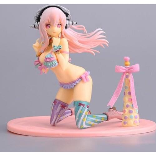 Super Sonico Cosplay Costume sexy bikini Macaroon Sonico Cosplay Costume customized