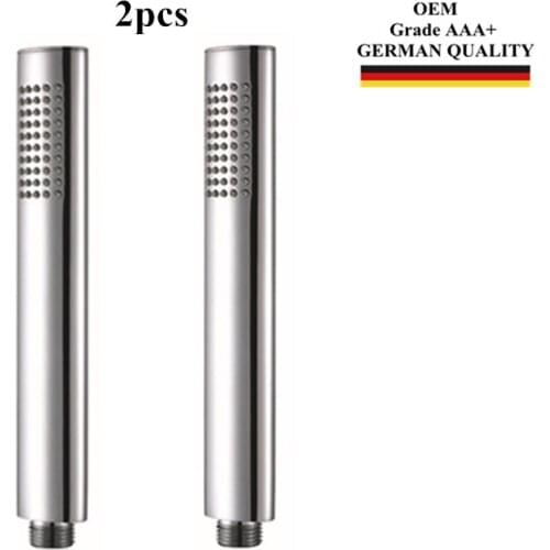 2PCS Hand Shower Head High Pressure Brass Chrome Plated Rainfall Water Saving Bathroom OEM Grade AAA+ Quality Warranty
