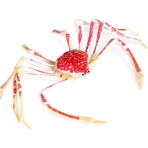 Small/Big King Crab Animal Figure Collectible Toys Sea Animal Cognition Action Figures Kids Plastic Toys