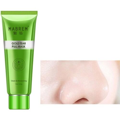 2PCS MABREM Gold Blackhead Remove Stains Shrink Pore Mask Improve Rough Skin Acne Depth Replenishment Moisturizing Oil-Control