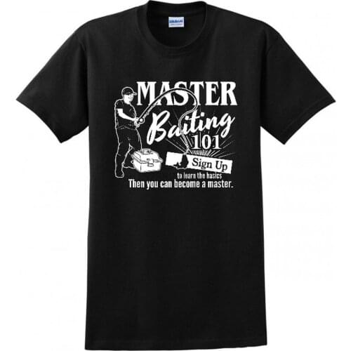 MASTER BAITER BAIT Lure Fishing Outdoors CLASS MENS FUNNY TEE T-SHIRT summer o neck tee free shipping cheap tee hot tees