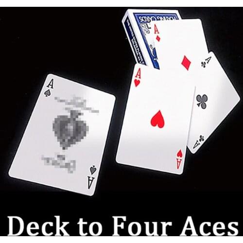 Deck To Four Aces Magic Tricks Magic Props Magic Box Aces Cards Appearing Magician Close Up Street Illusion Gimmick Stage