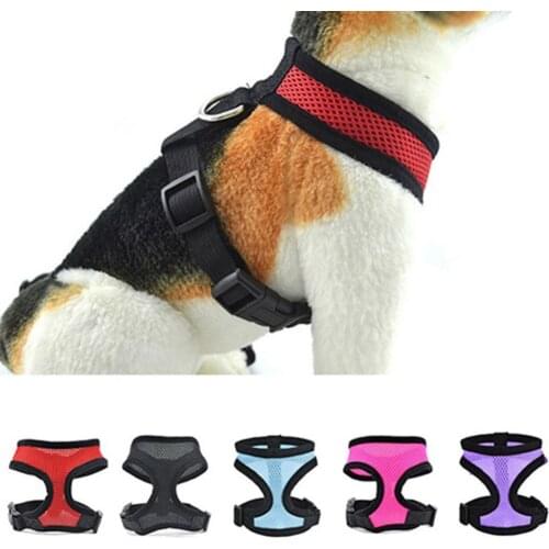 Dog Puppy Walk Collar Soft Mesh Safety Strap Vest Adjustable Pet Control Harness