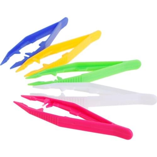 Durable Kids Children DIY Toy Plastic Clip Baby Tweezers Toy Kids' Craft For Perler Bead Accessories DIY Tool New