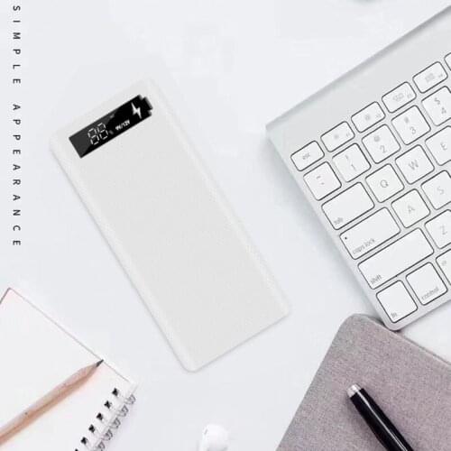 QC3.0 LCD Display DIY 10x18650 Battery Case Power Bank Shell Portable External Box without Battery Powerbank Protector