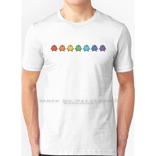 Rainbow Junimo Stardew Valley T Shirt 100% Pure Cotton Stardew Valley Stardew Valley Game Cute Farm Junimo Pixel Video Games