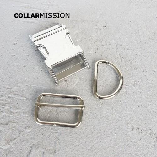Retail(metal buckle+adjust buckle+D ring/set) safety clasp DIY sewing accessory 30mm plated metal buckle zinc alloy