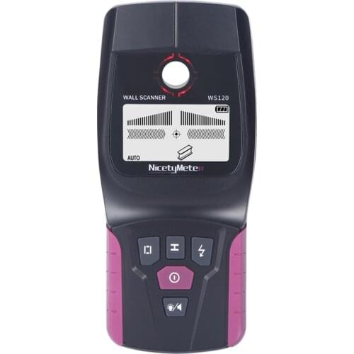 WS120 Handheld Multifunction Wall Detector Wall Metal Wood Cable Wire Finder LED Wall Scanner