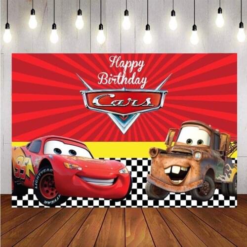 Custom Backdrops Car Theme Children Boys Happy Birthday Party Baby Shower Photography Background For Photo Studio Prop