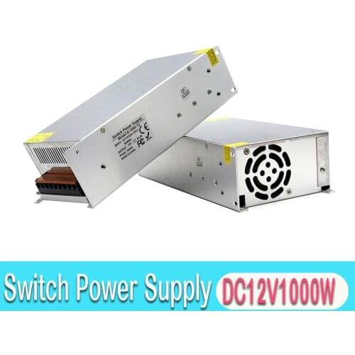 Single Output DC12V DC18V DC24V DC30V DC36V DC42V DC48V DC60V 1000W Lighting Transformer 220V 110V AC-DC SMPS for Light CNC CCTV