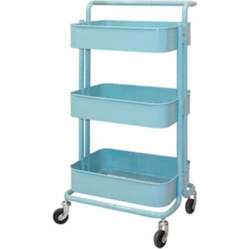Beauty Salon Trolley Skin Management Special Tool Trolley Hair Manicure Mobile Three-tier Storage Trolley Rack