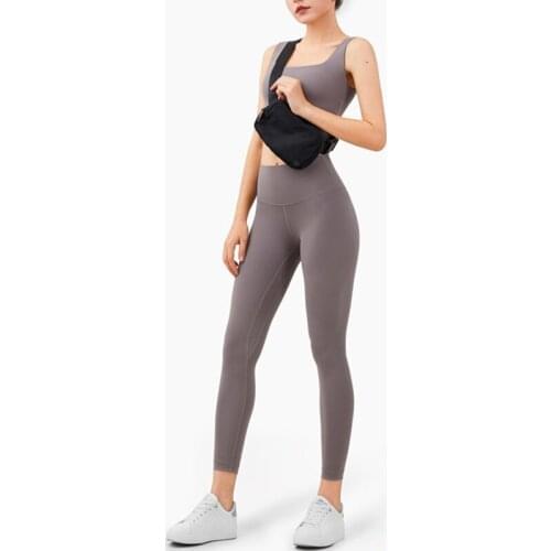 UA_ROCK Sexy Women New Workout Sets Fake Two-Piece Shockproof Sports Vest + High Waist Yoga Legging 2 Pcs Running Training Sets