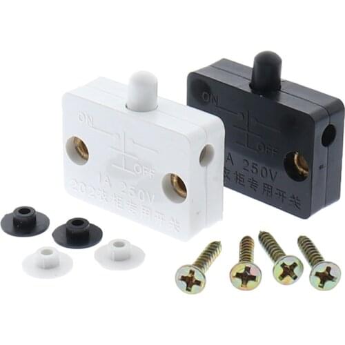 1Pcs Closet Cabinet Light Switch Automatic Reset Switch Household Cabinet Door Control Switch Wardrobe Light Switch