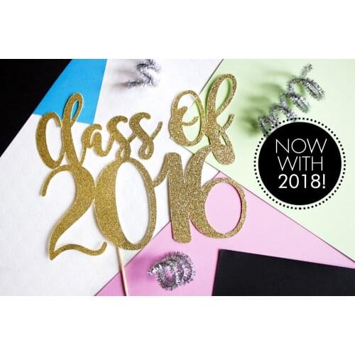 Graduation Cake Topper, High School Reunion, Graduation Topper, Class of 2017, Graduation, Cake Topper Gold, Grad Party