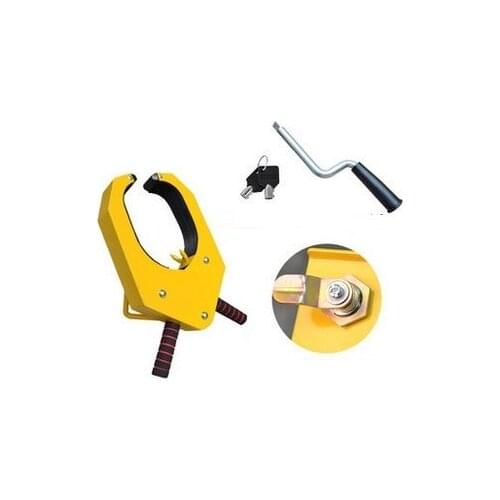 Car tyre lock sedan tire clamp lock anti-theft auto wheel clip tool car steering wheel