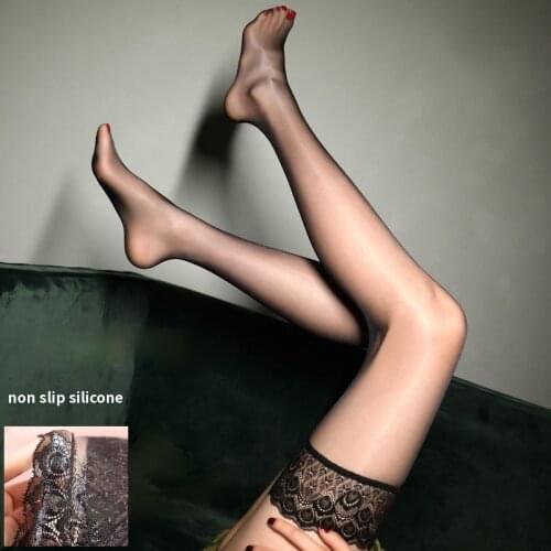 Shengrenmei Women Lace Top Sexy Stockings Medias Sheer Long Over Knee Thigh High Hosiery Non-slip Silicone Stay Up Stockings
