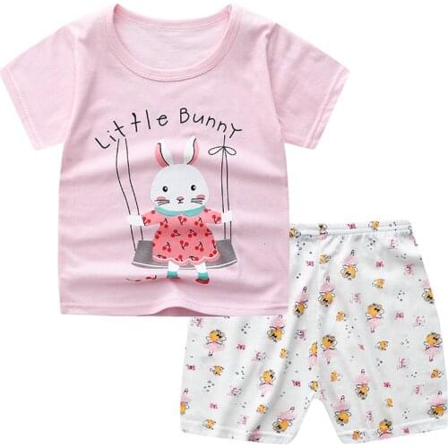 ZWY1052 Summer Kids Boys Clothing Sets Children Short Sleeve T-shirts + Shorts Pants Suit Casual Outfit Kids Tracksuits