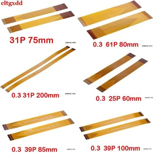 1PCS reverse 31/61/25/39Pin FFC FPC flexible flat cable length 60/75/80/85/100/200mm